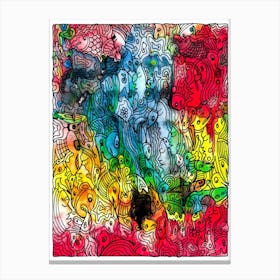 Abstract Painting. Modern painting Canvas Print