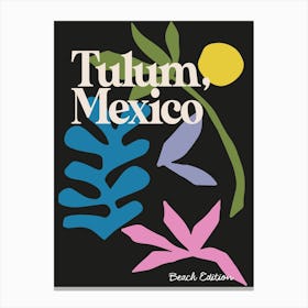 Tulum Mexico Summer Print Canvas Print