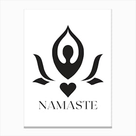 NAMASTE HEART Canvas Print