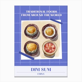 Dim Sum China 3 Foods Of The World Canvas Print
