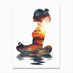 Yoga And Meditation Canvas Print