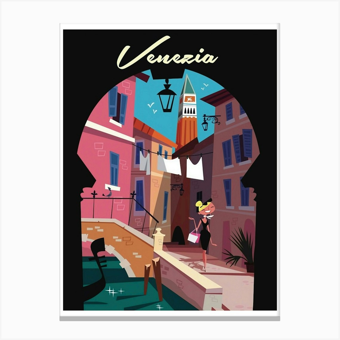 Venezia Italy Print Leinwandbild