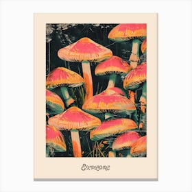 Explore Mushroom Poster 1 Canvas Print