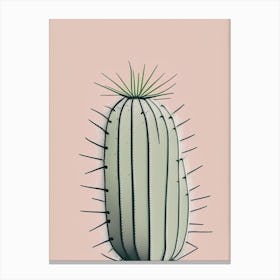 Spider Cactus Simplicity 1 Canvas Print