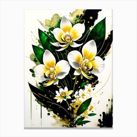 White Orchids Canvas Print