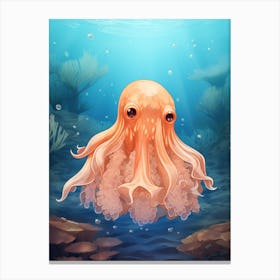 Dumbo Octopus Illustration 5 Canvas Print