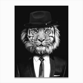 Tiger In A Suit Canvas Print