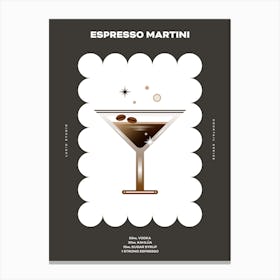 Espresso Martini Dark Canvas Print