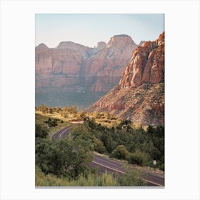 Drive Through Zion National Park Canvas Print