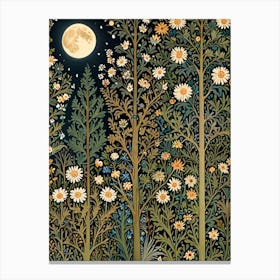 William Morris Moonlight In The Forest 33 Canvas Print