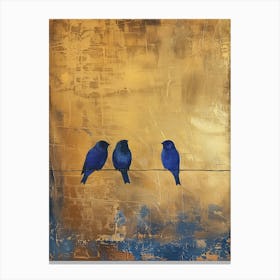 Birds On A Wire Canvas Print