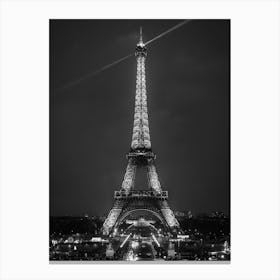La Tour Eiffel 1 B&W Canvas Print