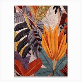 Fall Botanicals Bird Of Paradise 1 Canvas Print