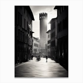 Lucca, Italy,  Black And White Analogue Photography  2 Canvas Print