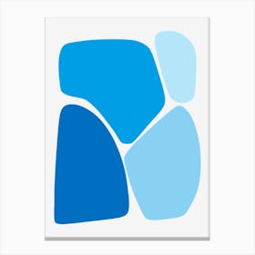 Minimalist Blue Art Canvas Print