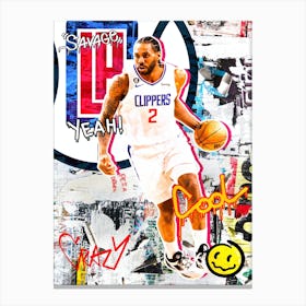 Kawhi Leonard La Clippers 1 Canvas Print