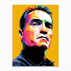 Arnold Schwarzenegger in wpap Canvas Print