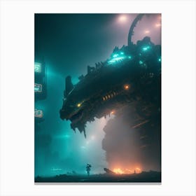 Sci-Fi Painting Canvas Print