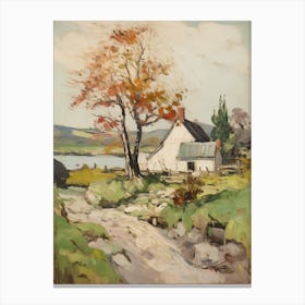 Cottage In The Countryside Painting 14 Canvas Print