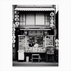 Tokyo, Japan, Black And White Old Photo 2 Canvas Print