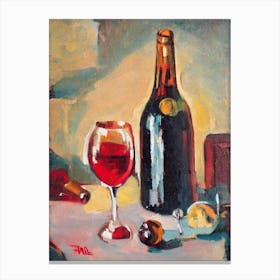 Semillon Oil 1 Painting Cocktail Poster Canvas Print
