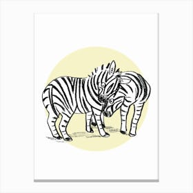 Zebras Canvas Print