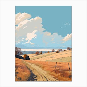 The Ridgeway England 4 Hiking Trail Landscape Canvas Print