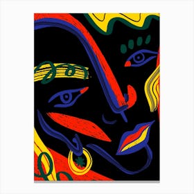 Abstract Face Canvas Print
