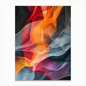 Abstract colorful Smoke Canvas Print