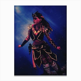 Light Of Heroes ― Aloy – Horizon Zero Dawn Video Game Canvas Print