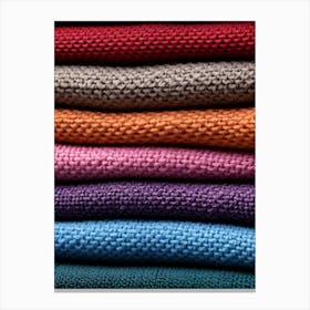 Colorful Knitted Sweaters Canvas Print