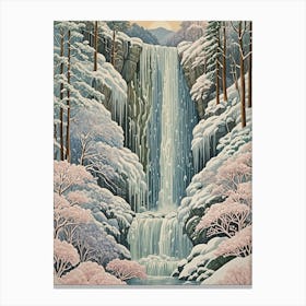 Winter Waterfall no2 Canvas Print