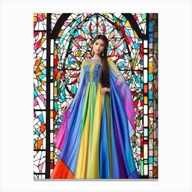 Rainbow Dress Canvas Print