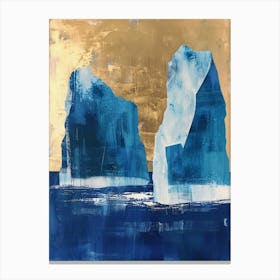 Icebergs Canvas Print