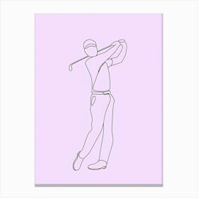 Golfer Teeing Off Toile