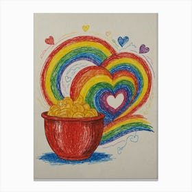 Rainbow Bowl Canvas Print