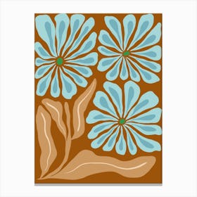 Amber Blooms Canvas Print