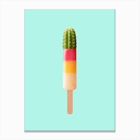 Cactus Ice Cream Canvas Print