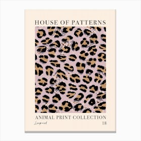 House Of Patterns Leopard Animal Print Pattern 3 Canvas Print