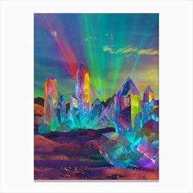 Rainbow Crystals Canvas Print