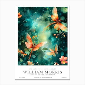 William Morris Exhibition Insects Series 7 Canvas Print