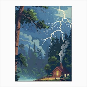 Cabin In The Woods Canvas Print