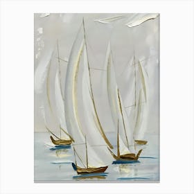 Sailboats Canvas Print