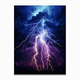 Lightning In The Sky 7 Canvas Print