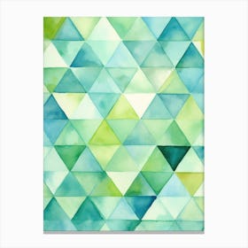 Watercolor Triangles 5 Canvas Print