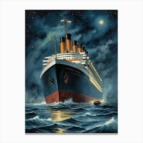 Titanic The Ocean's Grim Harvest Canvas Print