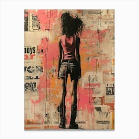 Girl In Shorts 1 Canvas Print