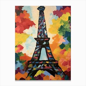 Eiffel Tower Paris France Henri Matisse Style 5 Canvas Print