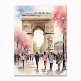 Paris In Spring Canvas Print