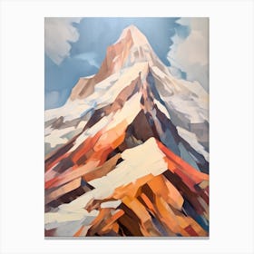 Mount Olympus Greece 4 Mountain Painting Canvas Print